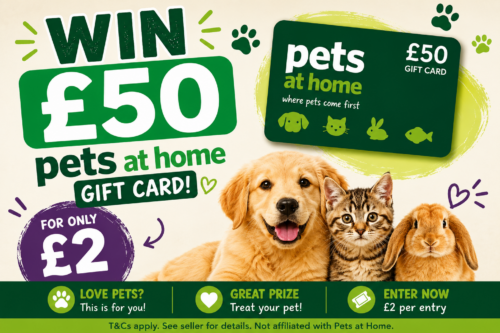 £50 Pets at Home Gift Card -AUTO WIN 24/05