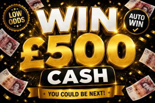 WIN £500 CASH LOW ODDS- AUTO WIN- 11/05