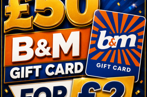 £50 B&M GIFT CARD-AUTO WIN 14/05