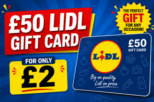 £50 Lidl Gift Card-AUTO WIN 29/05