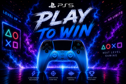 PlayStation 5 Rhythm Blue Dualsense Wireless Controller AUTO-WIN 16/05