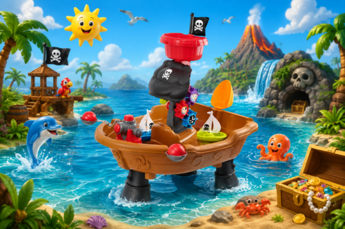 Playgo Pirate Attack Water Table-AUTO WIN  08/07