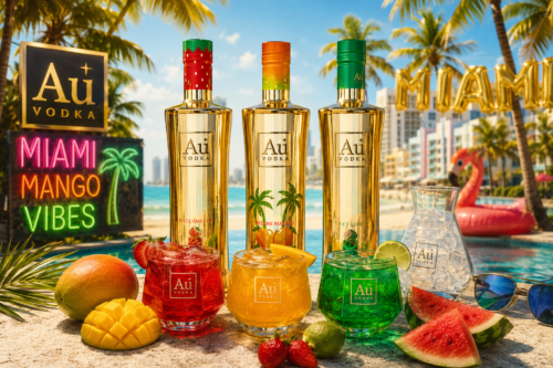 AU VODKA MIAMI MANGO 3 BOTTLE TRIO -AUTO WIN 18/06