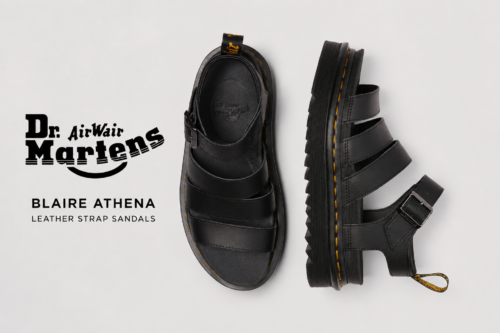 DR MARTENS BLAIRE ATHENA LEATHER STRAP SANDALS-AUTO WIN 09/07