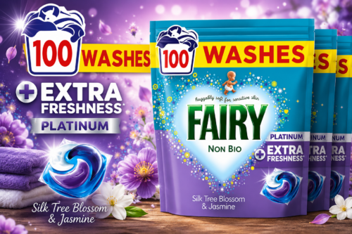 Fairy Non Bio Silk Tree Blossom & Jasmine Washing Liquid Pods, Voted No1 for Sensitive Skin, 100 Washes AUTO-WIN 29/06