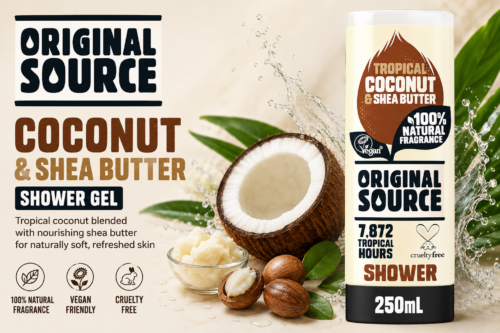 Original Source Coconut & Shea Butter Shower Gel,12x250ml AUTO-WIN 10/06