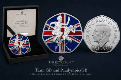 2024 Proof 50p Team GB Olympics Silver Coin Boxed AUTO-WIN 13/06