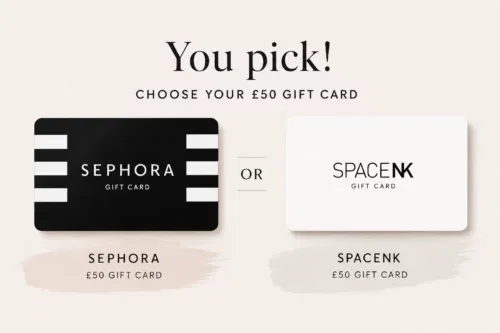 YOU PICK £50 GIFT CARD SEPHORA OR SPACENK- AUTO WIN 28/06