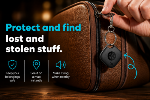 Life360 Tile Mate Keys/Item Finder with Bluetooth Tracker, iOS & Android Compatible, Pack of 2, Black AUTO-WIN 29/06
