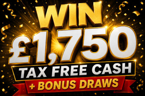 WIN £1,750 TAX FREE CASH + BONUS DRAWS-15/06-AUTO WIN