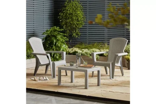 Baltimore 2 Seater Plastic Garden Bistro Set-AUTO WIN 25/06