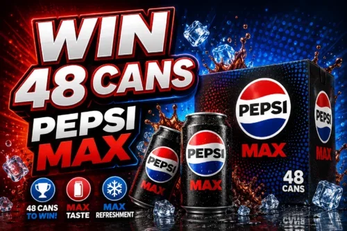 48 CANS OF PEPSI MAX AUTO-WIN 18/06