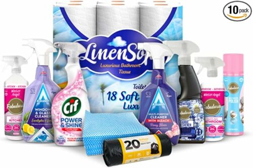 HOUSEHOLD CLEANING BUNDLE 10-PIECE -AUTO WIN 06/06