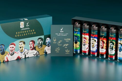 Sure Men FIFA World Cup 2026 Limited Edition Superstar Deodorant Gift Set Anti-Perspirant Body Spray Invisible Ice Fresh 6x 150 ml-AUTO WIN 24/06