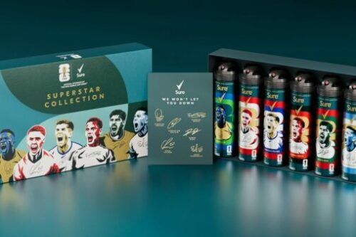 Sure Men FIFA World Cup 2026 Limited Edition Superstar Deodorant Gift Set Anti-Perspirant Body Spray Invisible Ice Fresh 6x 150 ml-AUTO WIN 02/07