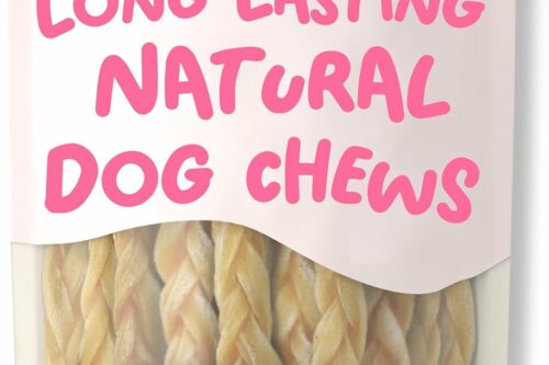 Leo's Lamb Braids for Dogs | 200g | Premium Natural Dog Chews | Long Lasting Dog Chews that Support Healthy Dental Hygiene | 100% Natural | Dog & Puppy Chews | Hypoallergenic Braided Lamb skin AUTO-WIN 07/06