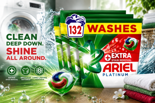 Ariel Platinum Washing Pods Extra Stain Removal (44ctx3) 132ct AUTO-WIN 24/06