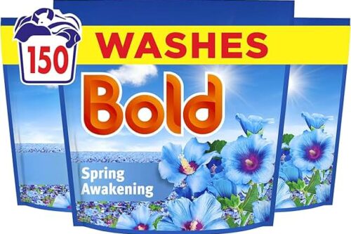 Bold Spring Awakening PODS® Washing Liquid Laundry Detergent Capsules 3 x 50 Washes, 3 x 50ct, Outdoor Freshness That Lasts And Lasts, With Built-In Lenor Softener-AUTO WIN 28/06