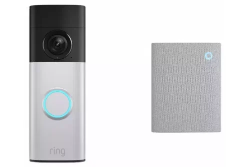 Ring Battery Video Doorbell Plus (2nd Gen) & Chime (3rd Gen) - Nickel Silver