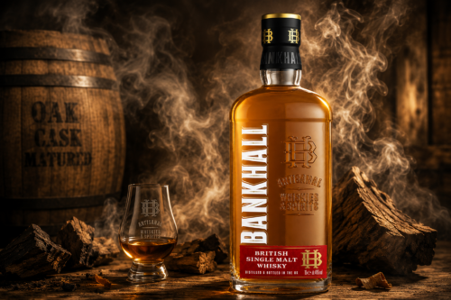 Bankhall Single Malt Whisky 1L | 40% | Aged in Bourbon oak and new oak casks | Sweet vanilla with smooth oaky spice AUTO-WIN 04/06