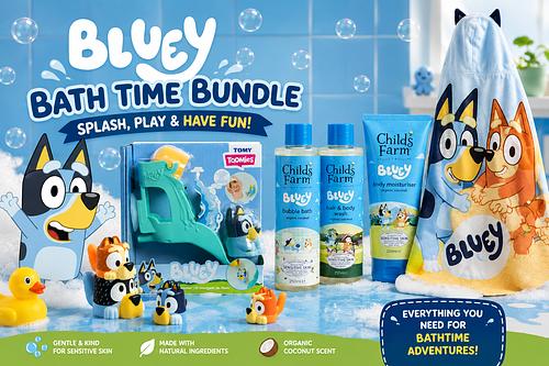 Bluey Bath Time Bundle-AUTO WIN 04/07