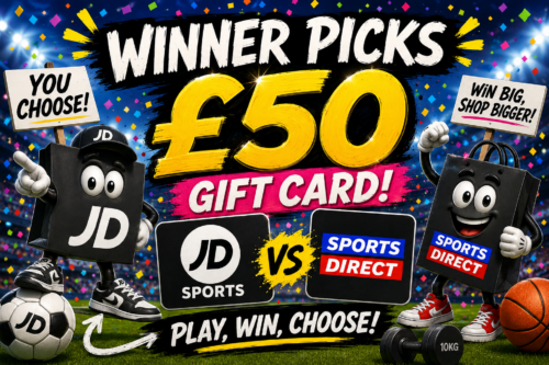 Winner Picks £50 Gift Card JP Sports or Sports Direct-AUTO WIN 18/06