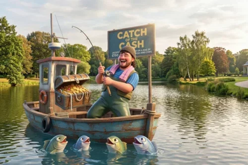 CATCH OF THE CASH-END JACKPOT £150 CASH OR A BAG OF FISH AND CHIPS! -AUTO WIN 10/06