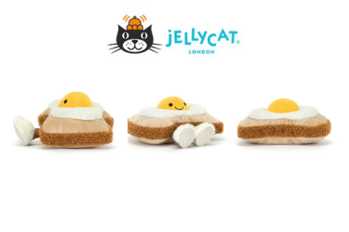 JELLYCAT Amuseables Egglantine Egg On Toast AUTO-WIN 13/06