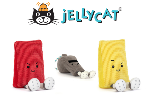 JELLYCAT BUNDLE-Yellow Card/Red Card/Walston Whistle- AUTO WIN 25/06