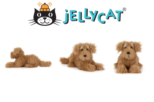 JELLYCAT Scruffles Rescue Dog-AUTO WIN 24/06