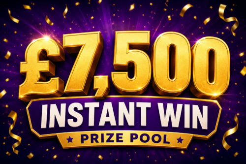 £7,500 INSTANT WIN PRIZE POOL- AUTO WIN 24/06
