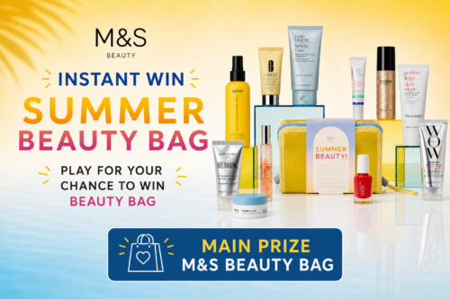 M&S SUMMER BEAUTY BAG INSTANT WIN - M&S BEAUTY BAG MAIN PRIZE - AUTO WIN 13/06