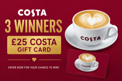 3 WINNERS £25 COSTA GIFT CARD- AUTO WIN 09/06