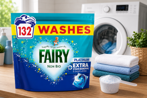 FAIRY NON BIO PLATINUM WASHING PODS EXTRA STAIN REMOVAL (44CTX3) 132CT AUTO-WIN 26/06