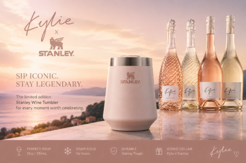 Stanley Wine Tumbler with Kylie Minogue -AUTO WIN 02/07