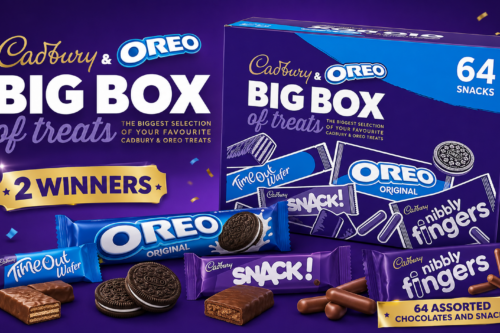 2 Winners Cadbury & OREO Big Box of Treats, 64 Assorted Chocolates and Snacks-AUTO WIN 13/06