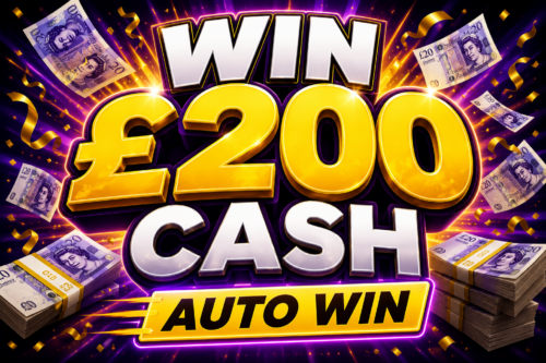 WIN £200 CASH- AUTO WIN 01/08