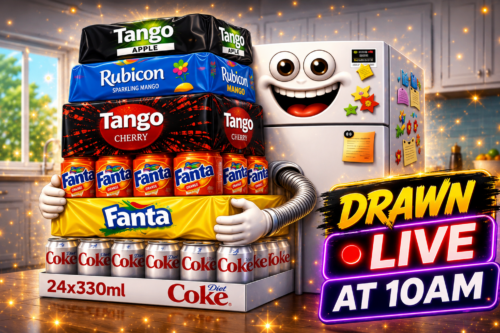 Drawn Live At 10am Today YOU PICK YOUR FIZZY DRINK 2X 24 X 330 ML-AUTO WIN 17/07