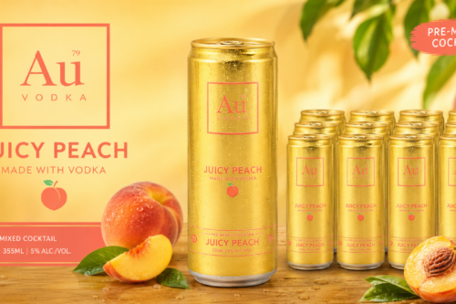 AU VODKA JUICY PEACH PRE-MIXED CANS - 12 PACK-AUTO WIN 12/07