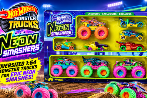 Hot Wheels Monster Trucks Oversized 1:64 Neon Smashers 9 Pack Assortment-AUTO WIN 13/08