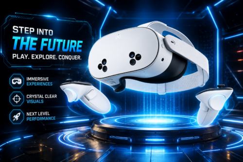 Meta Meta Quest 3S All-In-One Mixed Reality Headset and Controllers, 256GB, White AUTO-WIN 05/07