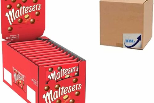 Maltesers Standard Bag - Crunchy Chocolate Balls (183685), 37g (Pack Of 25) 07/08