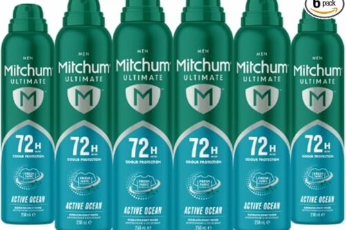 Mitchum Men Ultimate 72H Aerosol Active Ocean, pack of 6-AUTO WIN 11/07