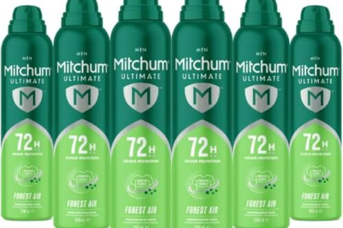 Mitchum Men Ultimate 72H Aerosol Forest Air 250ml (Pack of 6)-AUTO WIN 05/07