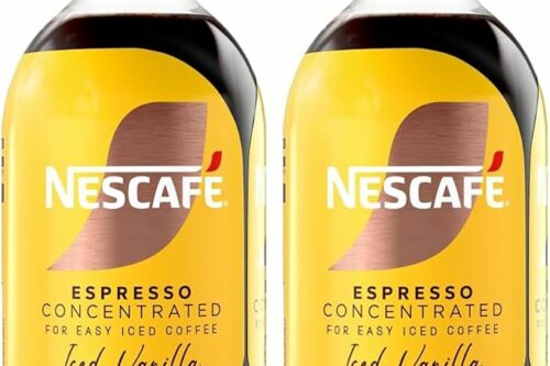 2 X Nescafé Iced Coffee Espresso Concentrated Vanilla Flavour 500ml (Pack of 2)-AUTO WIN 21/07