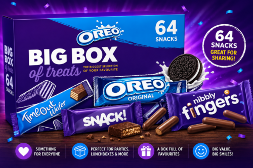 Big Box Treats Chocolate Bars Time Outs Nibbly Fingers 64 Snacks (Pack Of 1) "Taste the sweetness in every bite" For All Occasions AUTO-WIN 29/07