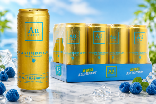 AU VODKA Blue Raspberry Pre-Mixed 12 Cans-AUTO WIN 22/07