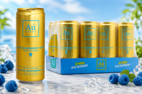 AU VODKA Blue Raspberry Pre-Mixed 12 Cans-AUTO WIN 07/08