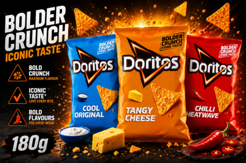 3x Doritos Tangy Cheese 180g x3 Doritos Cool Original, 180g x3 Doritos Chilli Heatwave 180g AUTO-WIN 28/07
