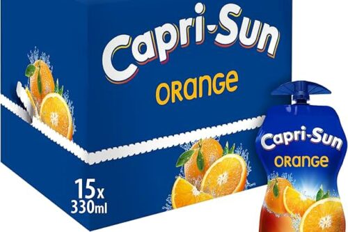 Capri-Sun Orange (15 x 330ml Bulk Multipack) With Resealable Cap And Nothing Artificial-AUTO WIN 05/07